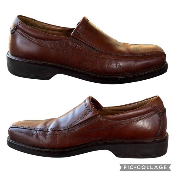 ECCO Jersey Loafer Mens Size 9 EU 42 Slip On Casual Light Brown Tan Dress Shoes main image 8
